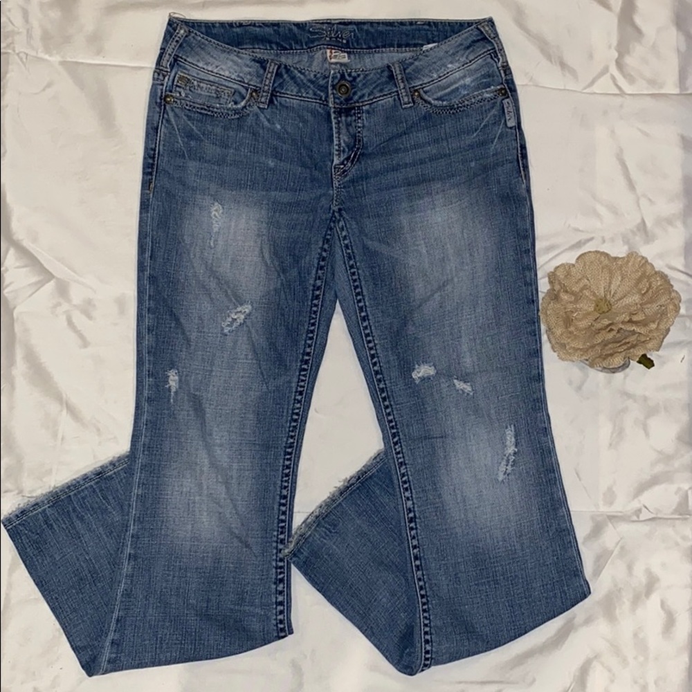 Distressed Silver Jeans